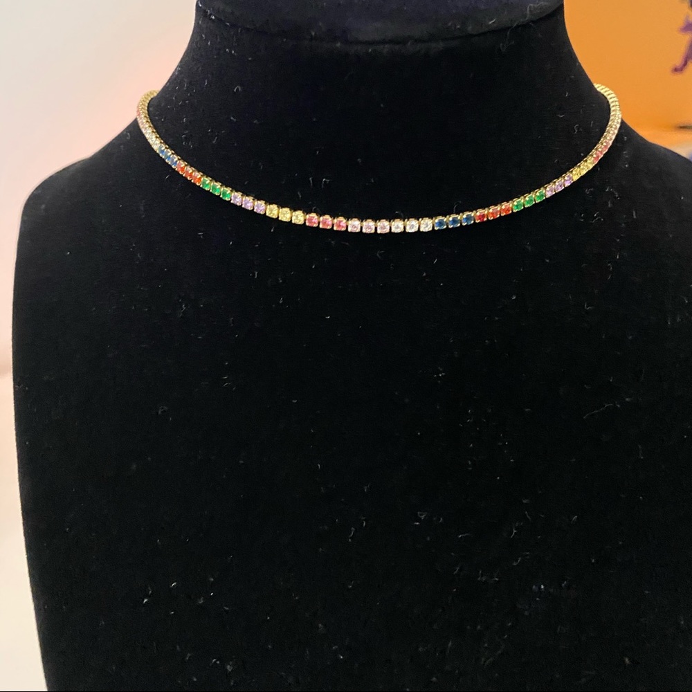 rainbow choker.